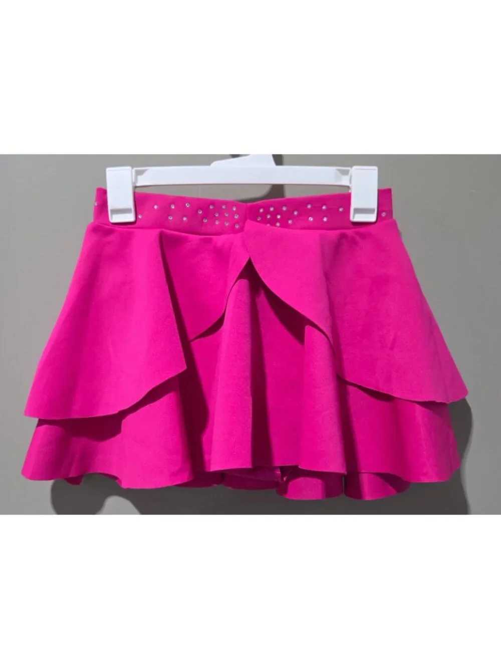 Weissman Elite Pink Pony Club Style 17580 2 Pc Performance Crop & Skirt Size MA